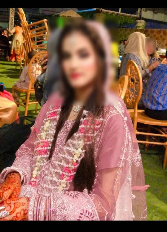 Radiant bride adorned in bridal attire on her wedding ceremony